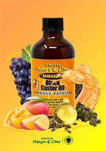 J/M Black Caster Oil Mango and Papaya 6X118 ml