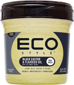 Eco Style B.Castor & Flaxseed Oil 6X473 ml