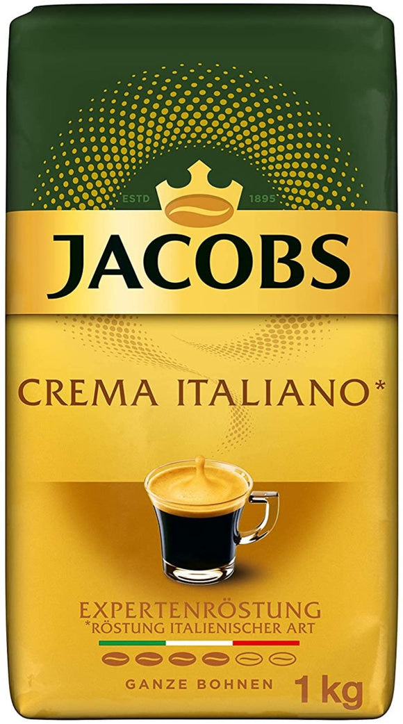 Jacobs Crema Italiano Kaffe Bønner4X1kG